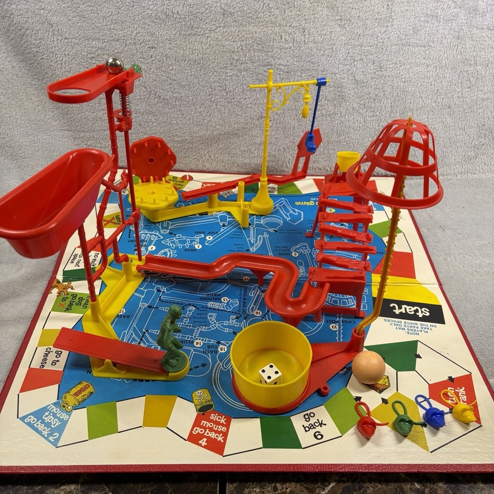 Vintage 1970 Ideal Mouse Trap Board Game Complete Parts Instructions Original